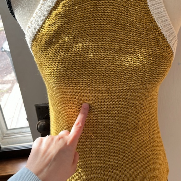 Moth Anthropologie Colorblock Halter Sweater Tank- Women’s Size Medium - Picture 7 of 10